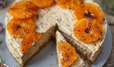 Christmas pudding cheesecake