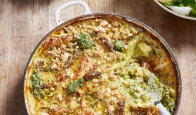 One-pan veggie lasagne